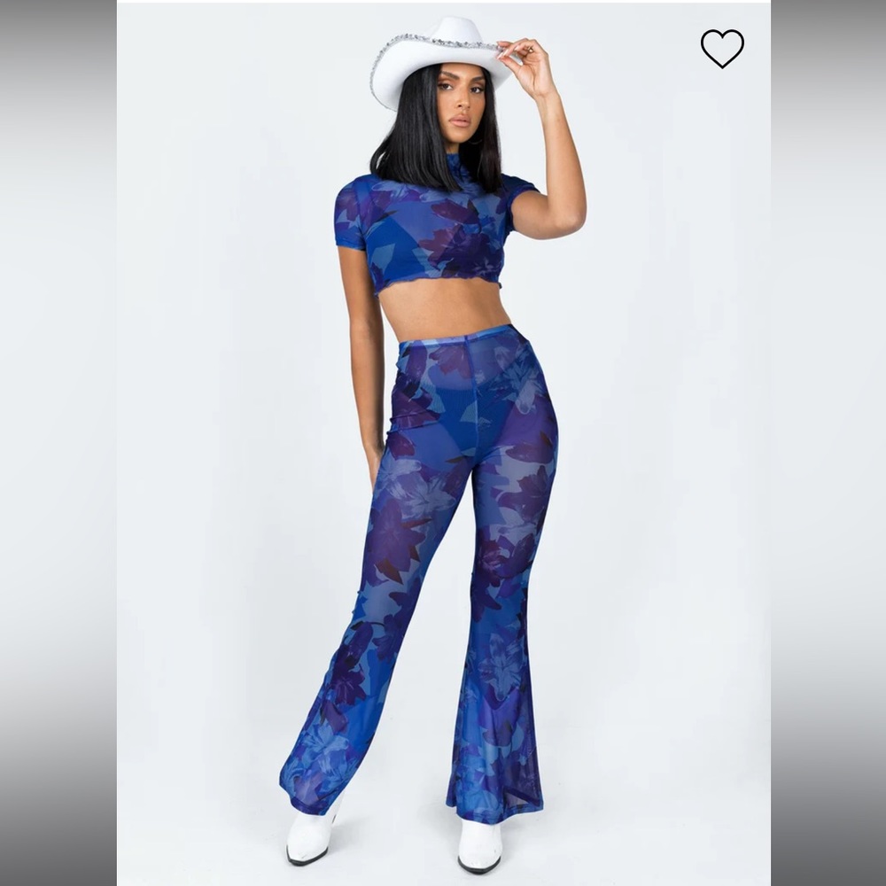 Princess Polly Cosmic Dancer Set in Blue, size US 4